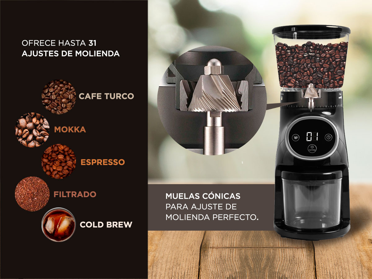 MOLINILLO DE CAFE PROFESIONAL GADNIC CG165