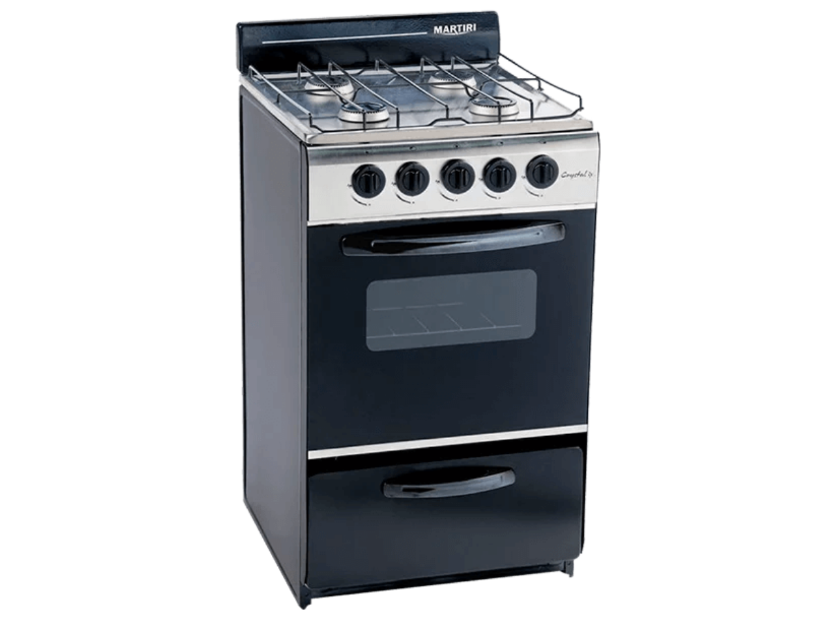 COCINA MULTIGAS MARTIRI CRYSTAL INOX 51CM