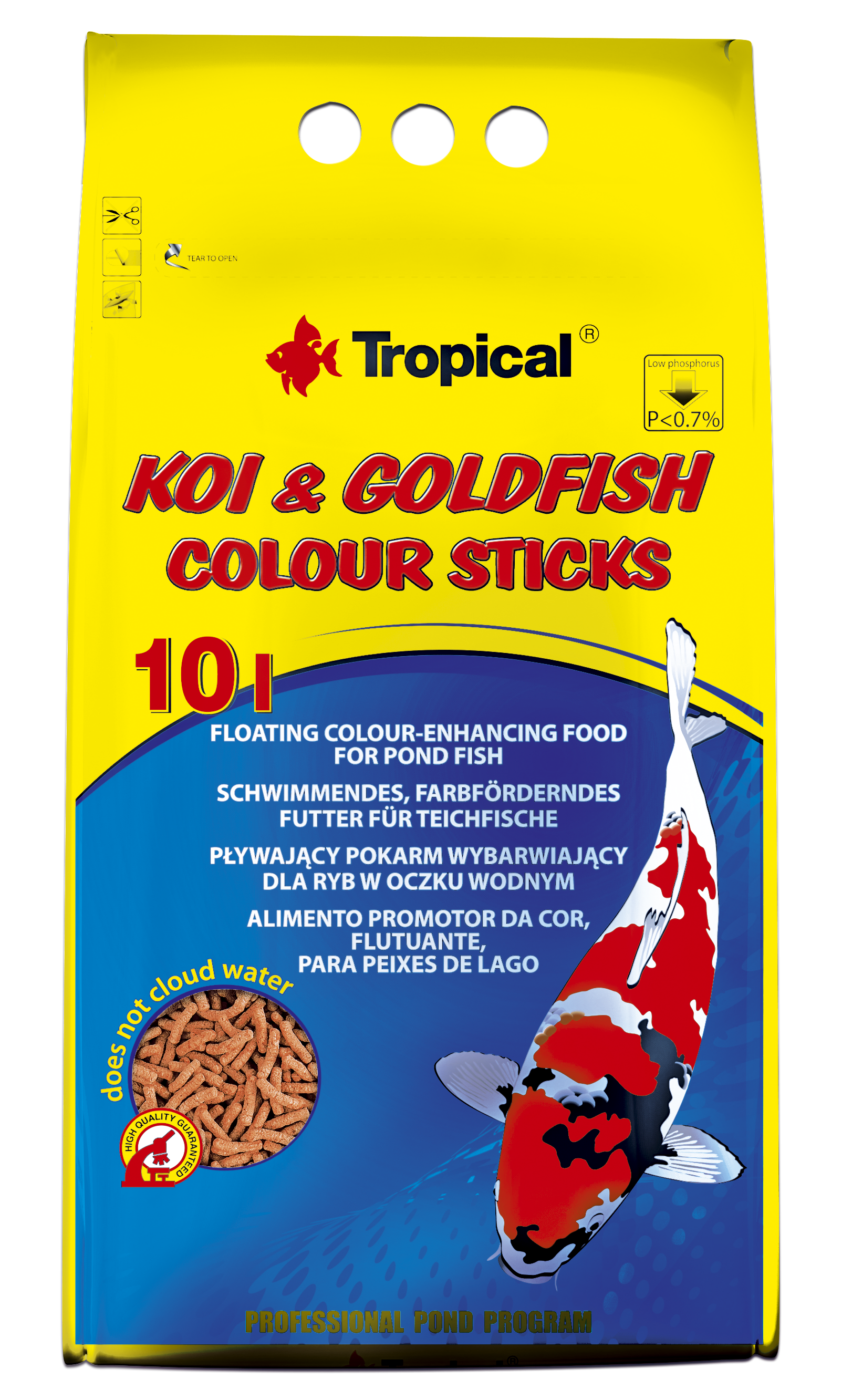 TROPICAL KOI GOLDFISH COLOUR STICKS 800GS