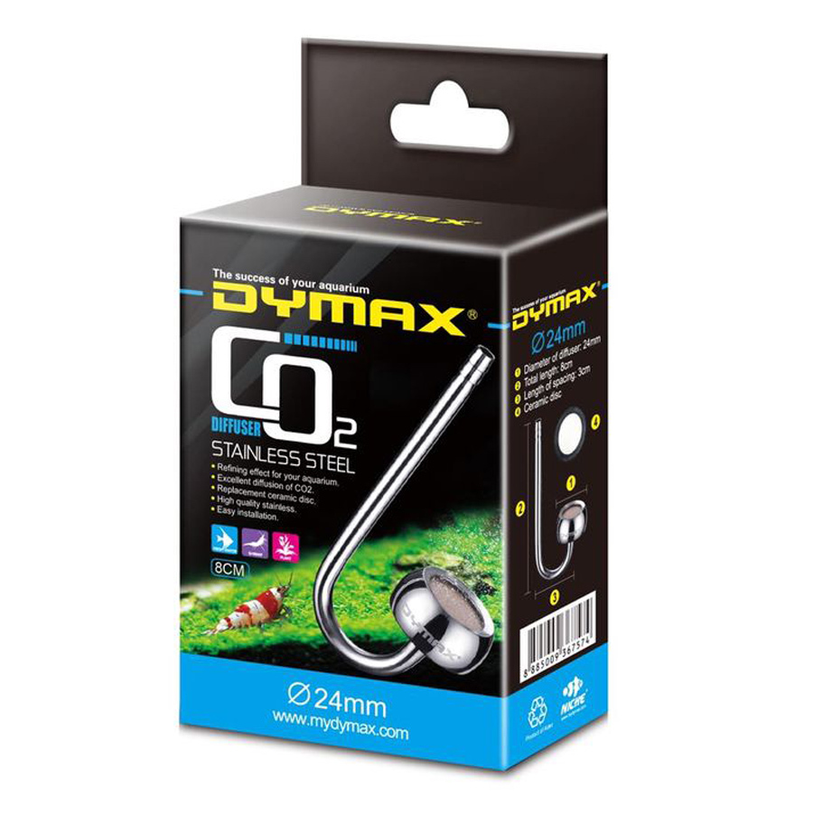 DYMAX DIFUSOR CO2 ACERO 24MM*8CM