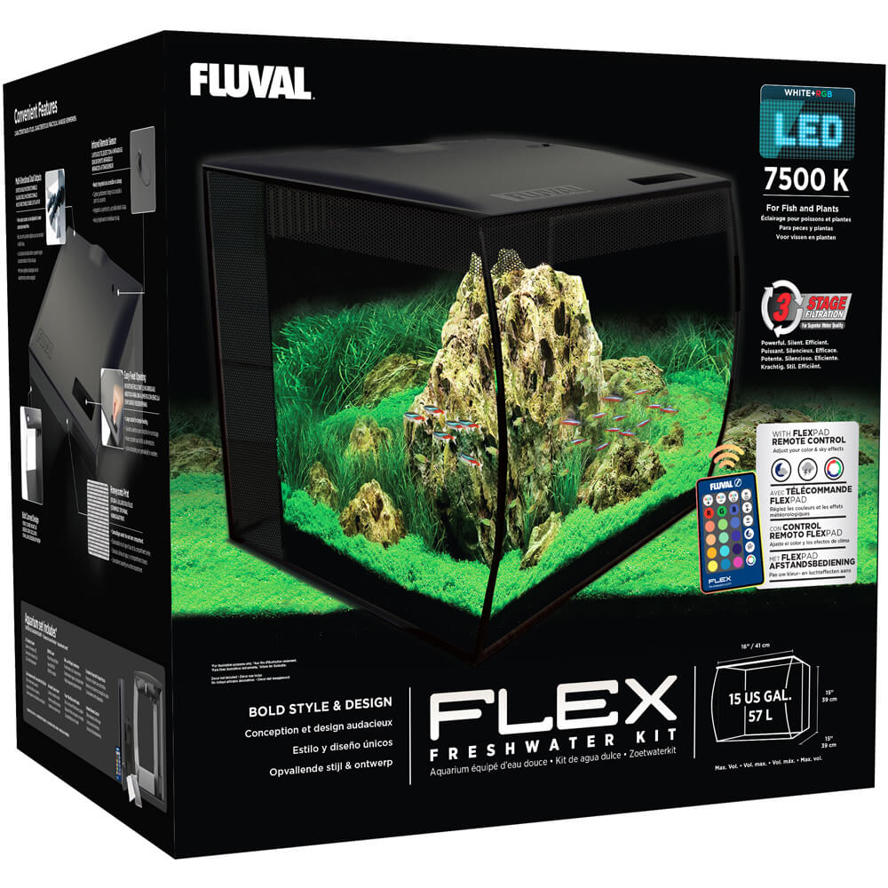 FLUVAL ACUARIO FLUVAL FLEX 57L NEGRO