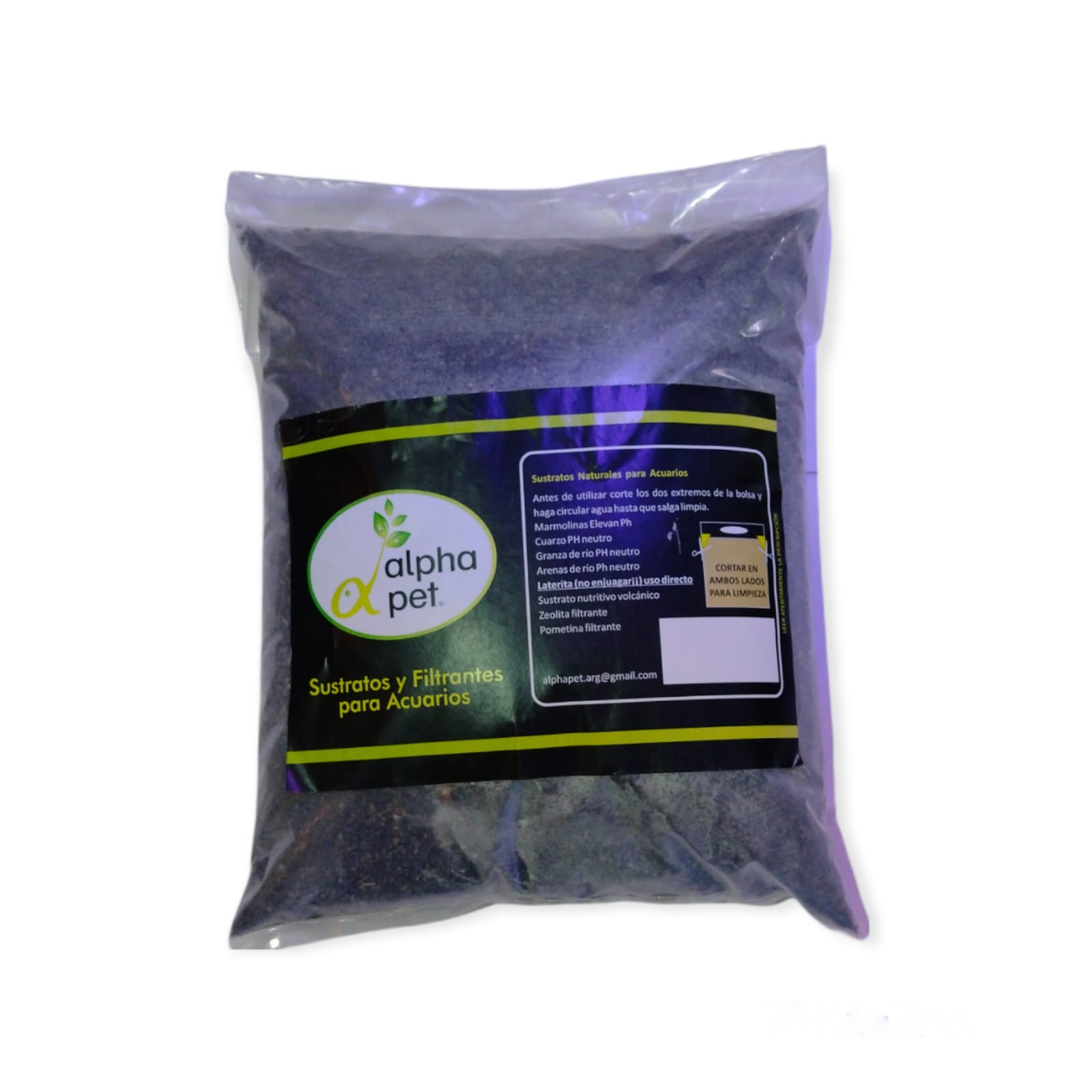 ALPHA PET MARMOLINA NEGRA FINA 5KG