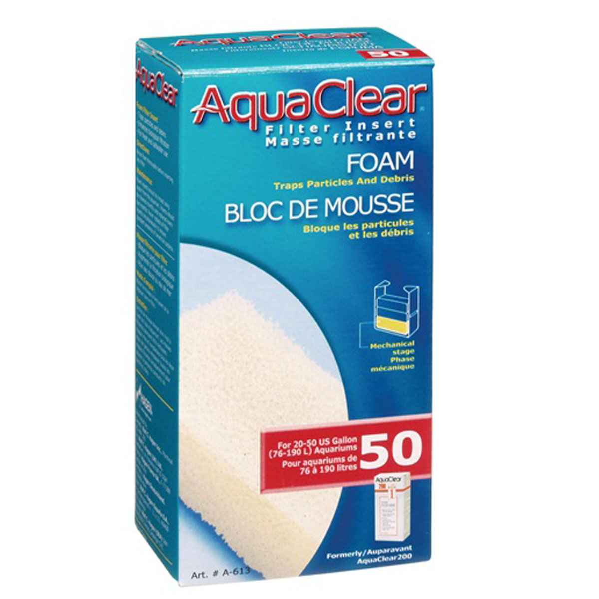 HAGEN AQUACLEAR 50 REPUESTO ESPONJA