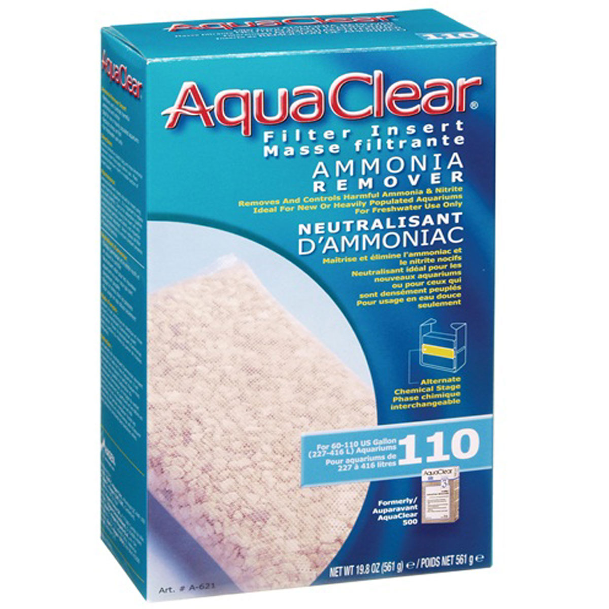 HAGEN AQUACLEAR 110 REPUESTO AMONIA 561G.