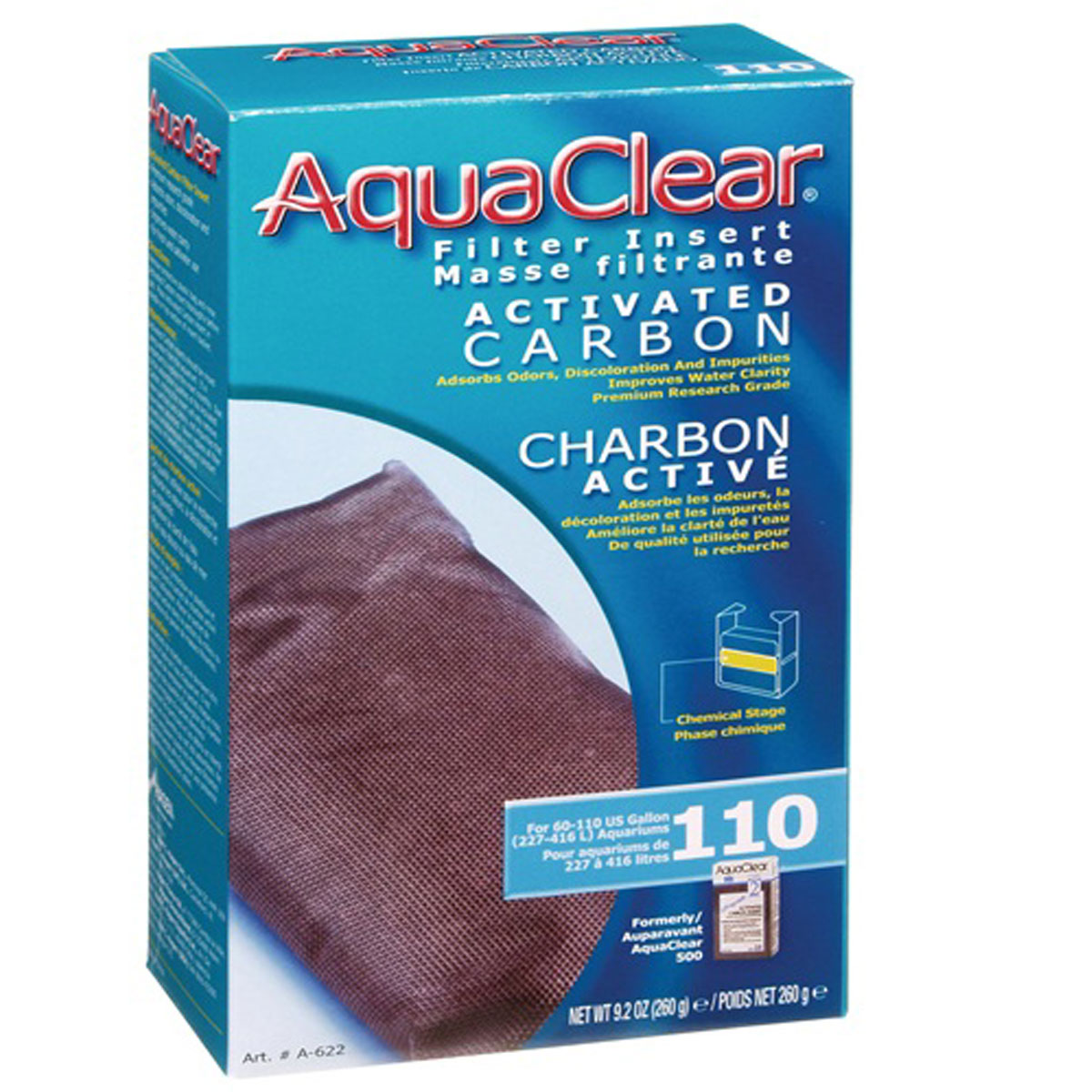 HAGEN AQUACLEAR 110 REPUESTO CARBON 260G