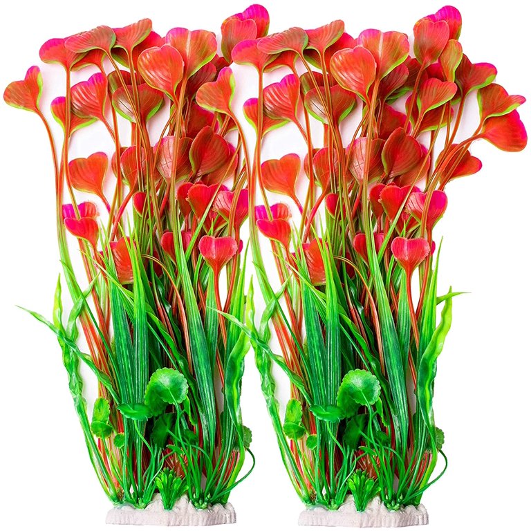 RS PLANTA PLASTICA COMBINADA ROJA 25CM COD-6002