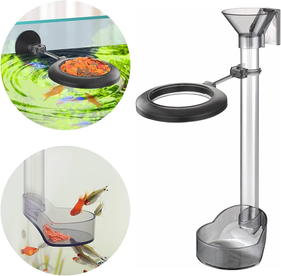 ALIMENTADOR PARA PECES DE SUPERFICIE Y FONDO