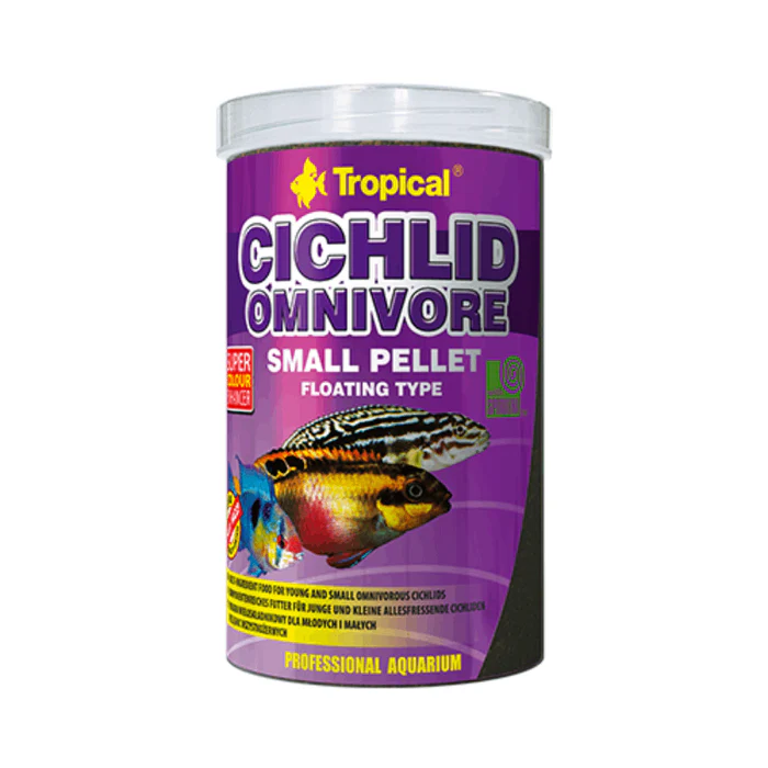 TROPICAL CICHLID OMNIVORE SMALL PELLET 360G
