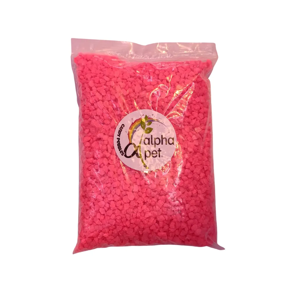 ALPHA PET GRANZA DECORATIVA ROSA X 1KG