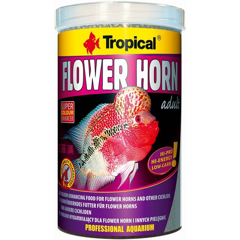 TROPICAL FLOWER HORN ADULT PELLET 380GS