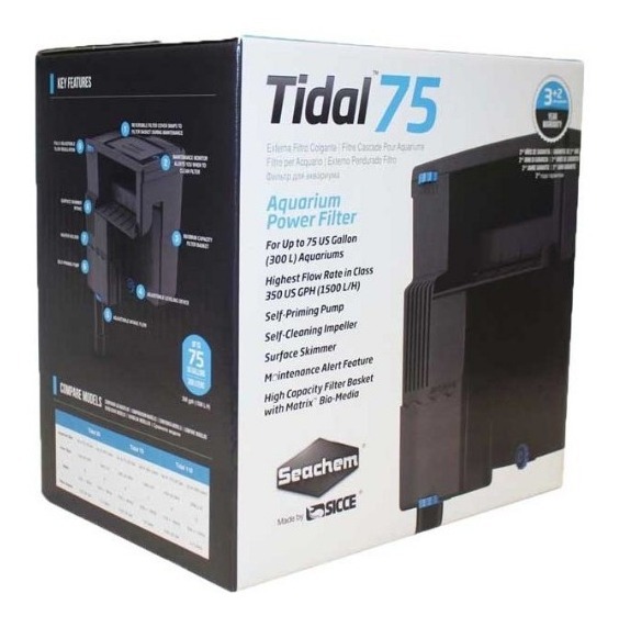 SICCE FILTRO CASCADA TIDAL 75 1500/H INCLUYE MATRIX