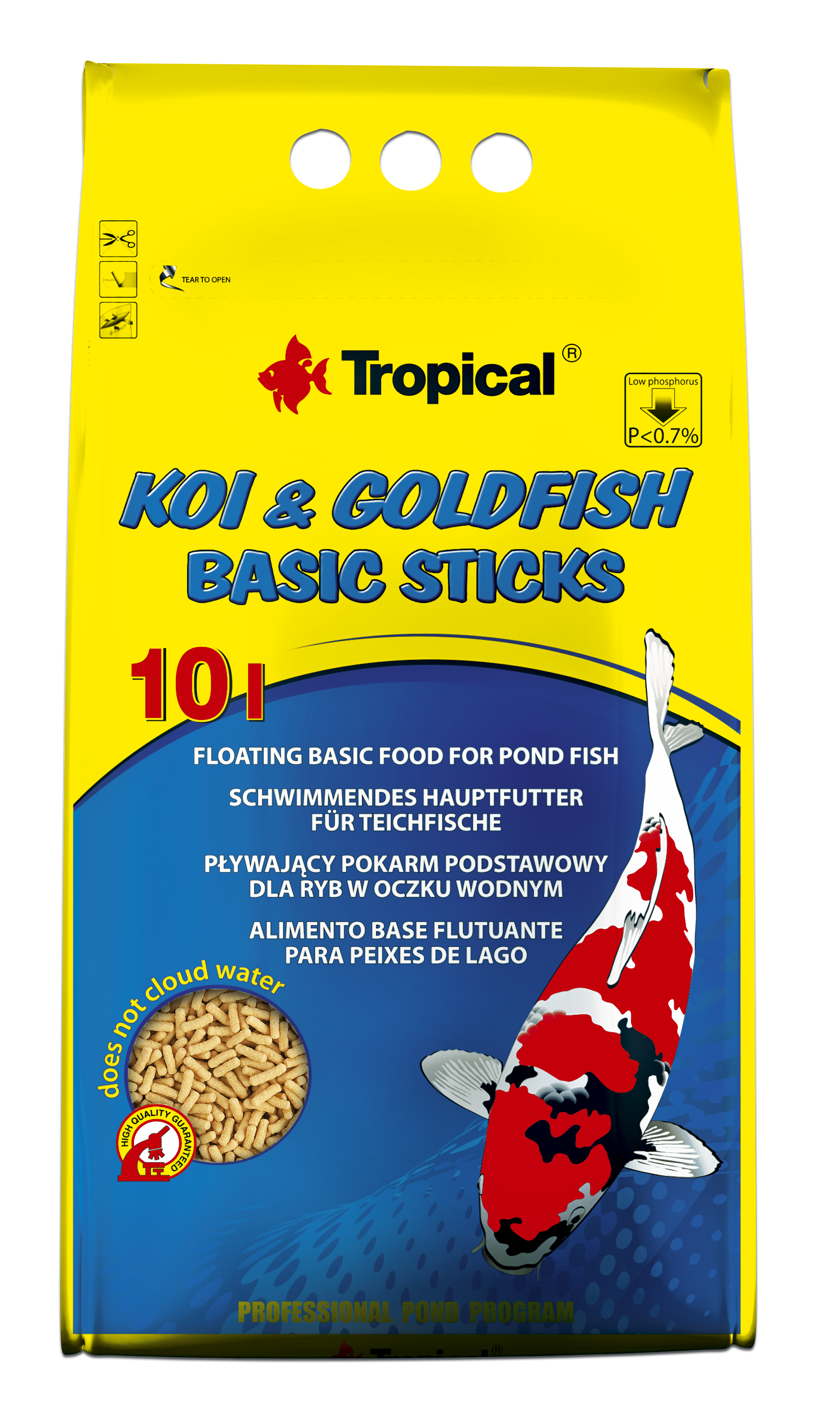 TROPICAL KOI GOLDFISH BASIC STICKS 800GS