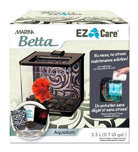 MARINA BETTA EZ CARE AQUARIUM NEGRO