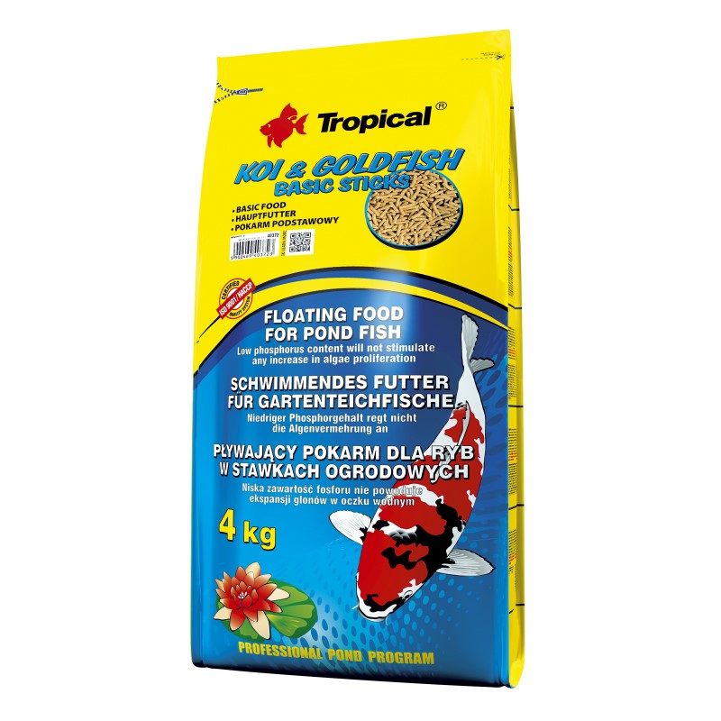 TROPICAL KOI GOLDFISH BASIC STICKS 4KG