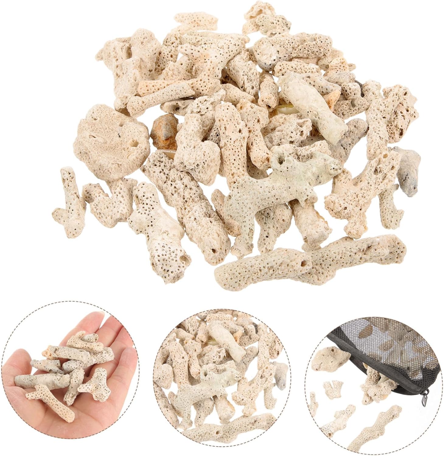 CORAL PARTIDO 1KG CON BOLSA PORTANTE