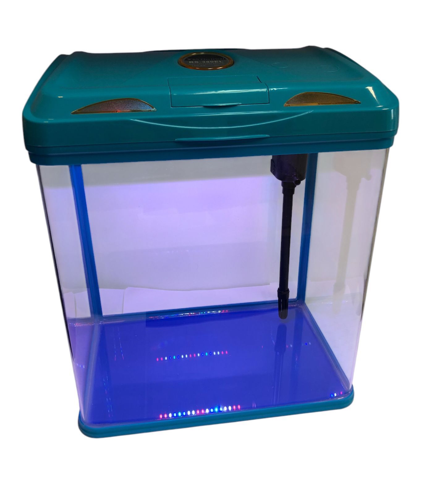 RS PECERA 28L AZUL CON LUZ Y SUMP AEREO RS380A