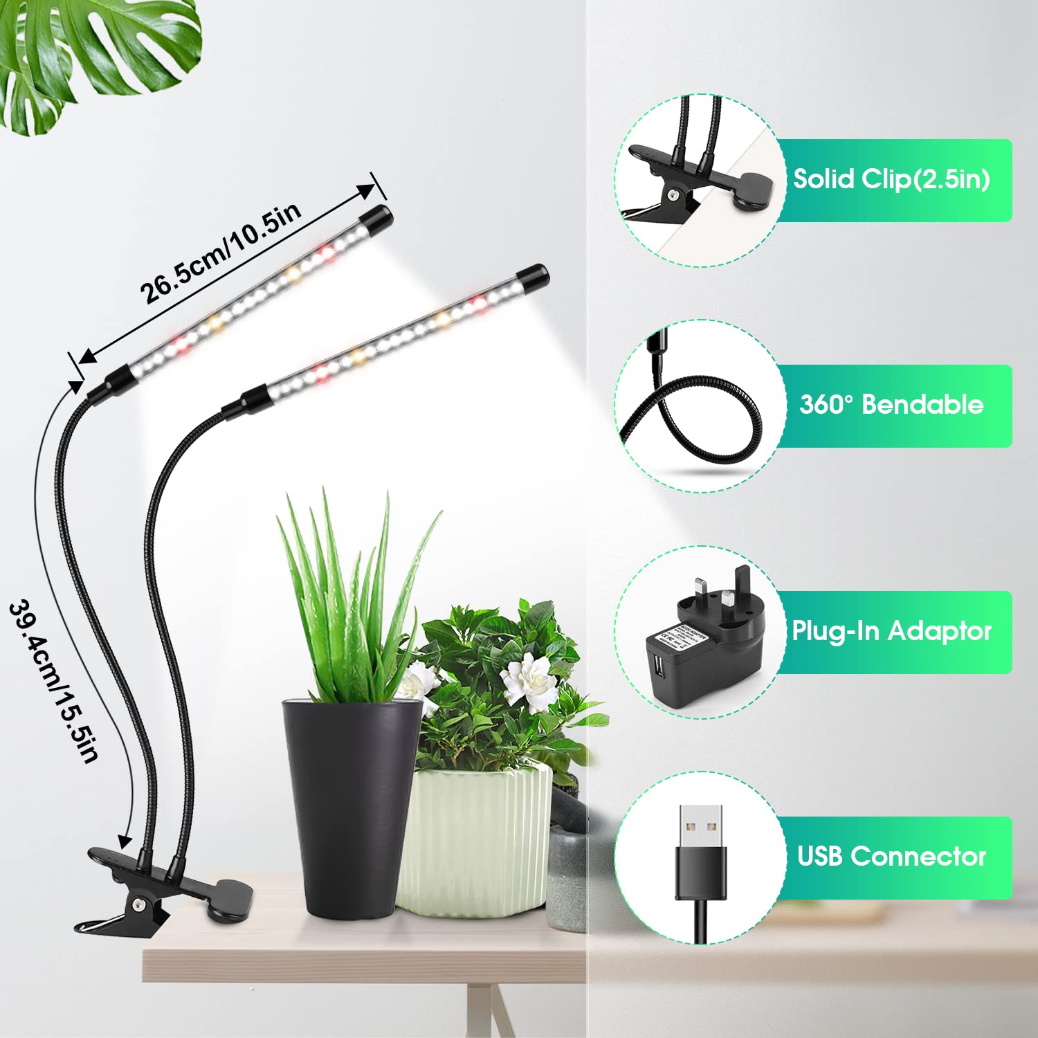 ILUMINADOR PLANTAS GROW 20W