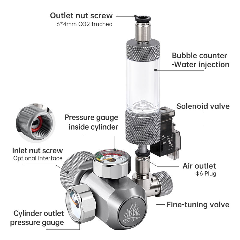 WEEK AQUA VÁLVULA CO2 CON SOLENOIDE
