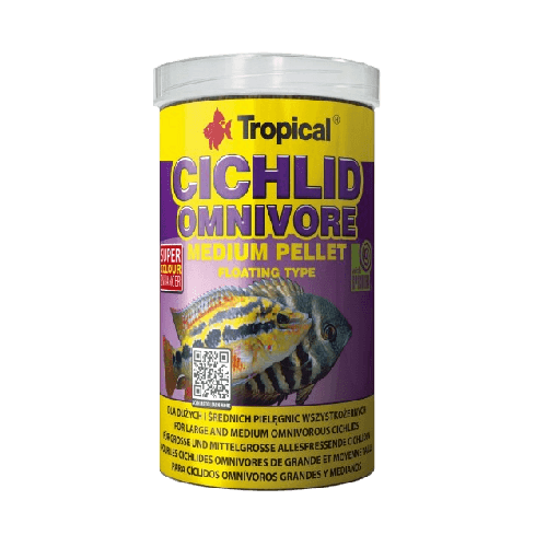 TROPICAL CICHLID OMNIVORE MEDIUM PELLET 360G