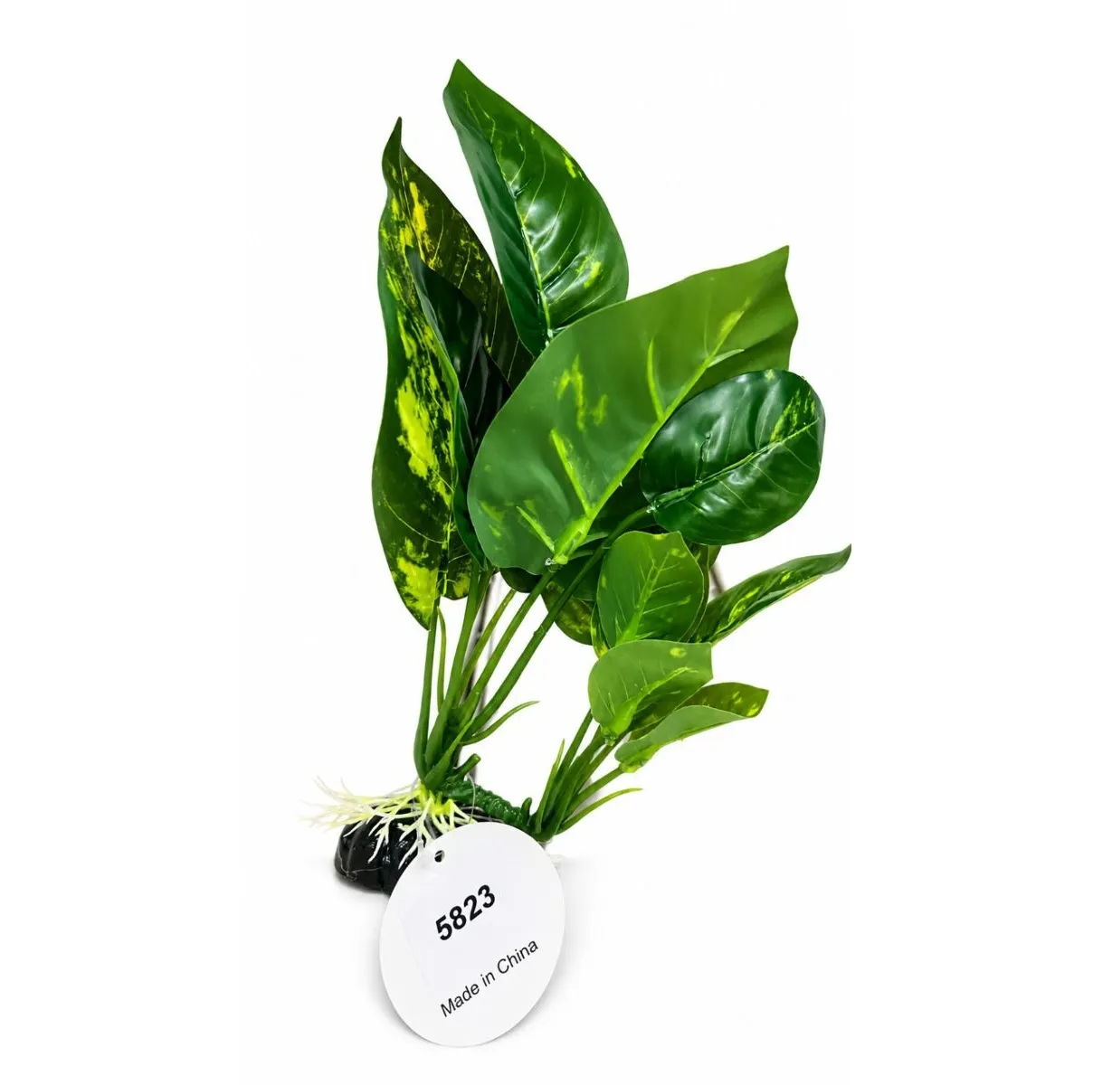 PLANTA PLASTICA ANUBIA CON RIZOMA COV-5823