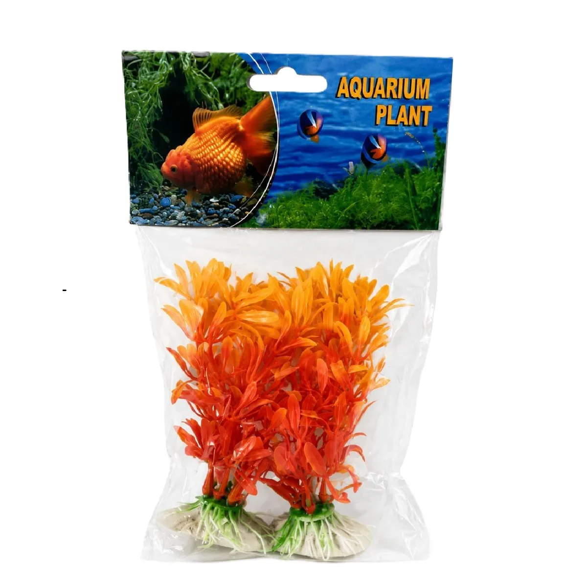 RS PLANTA PLASTICA NARANJA COMBINADA 10CM COD-99002D