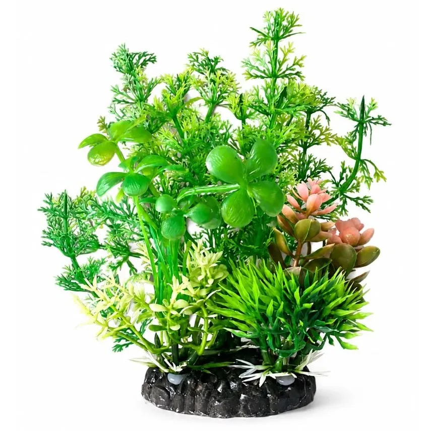 PLANTA PLASTICA VERDE COMBINADA 10CM COD-99002D