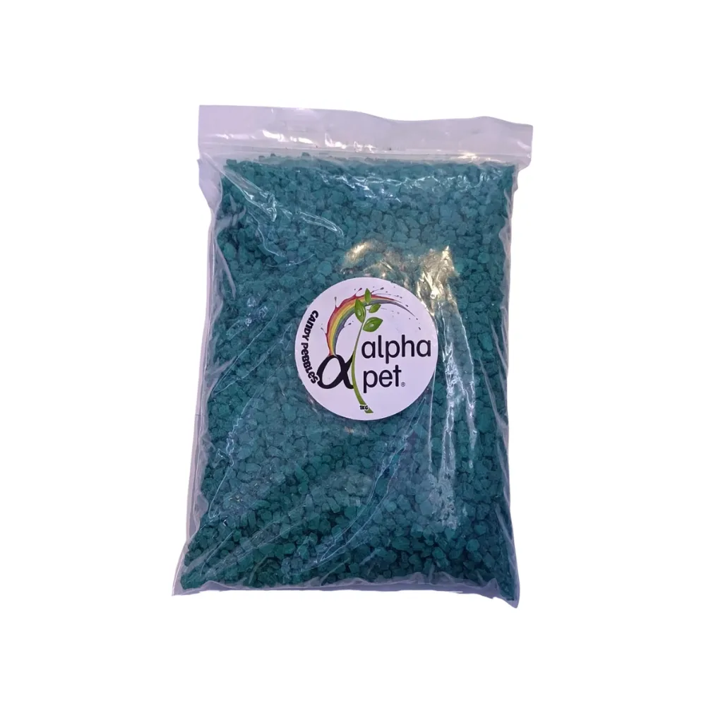 ALPHA PET GRANZA DECORATIVA VERDE X 1KG