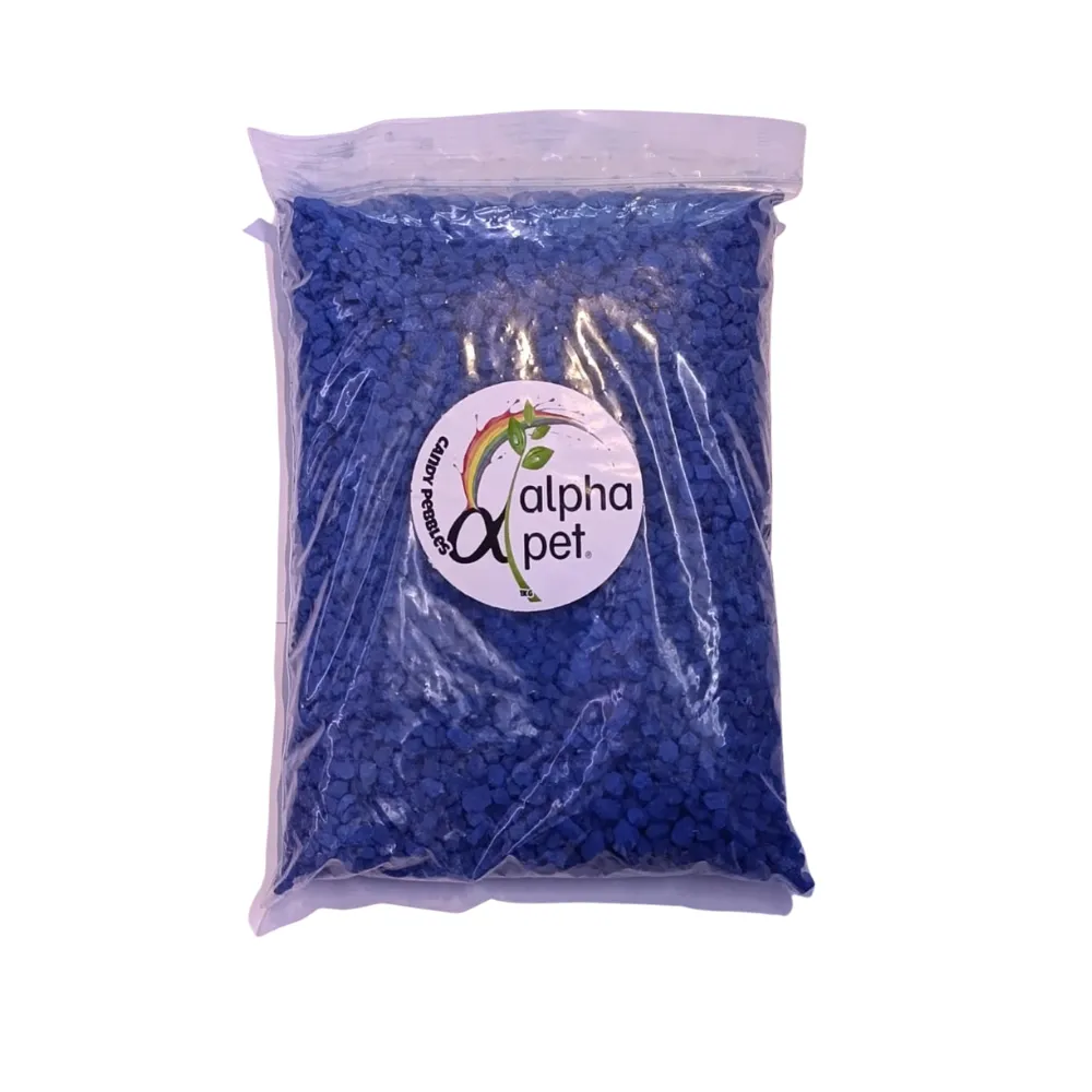 ALPHA PET GRANZA DECORATIVA AZUL X 1KG