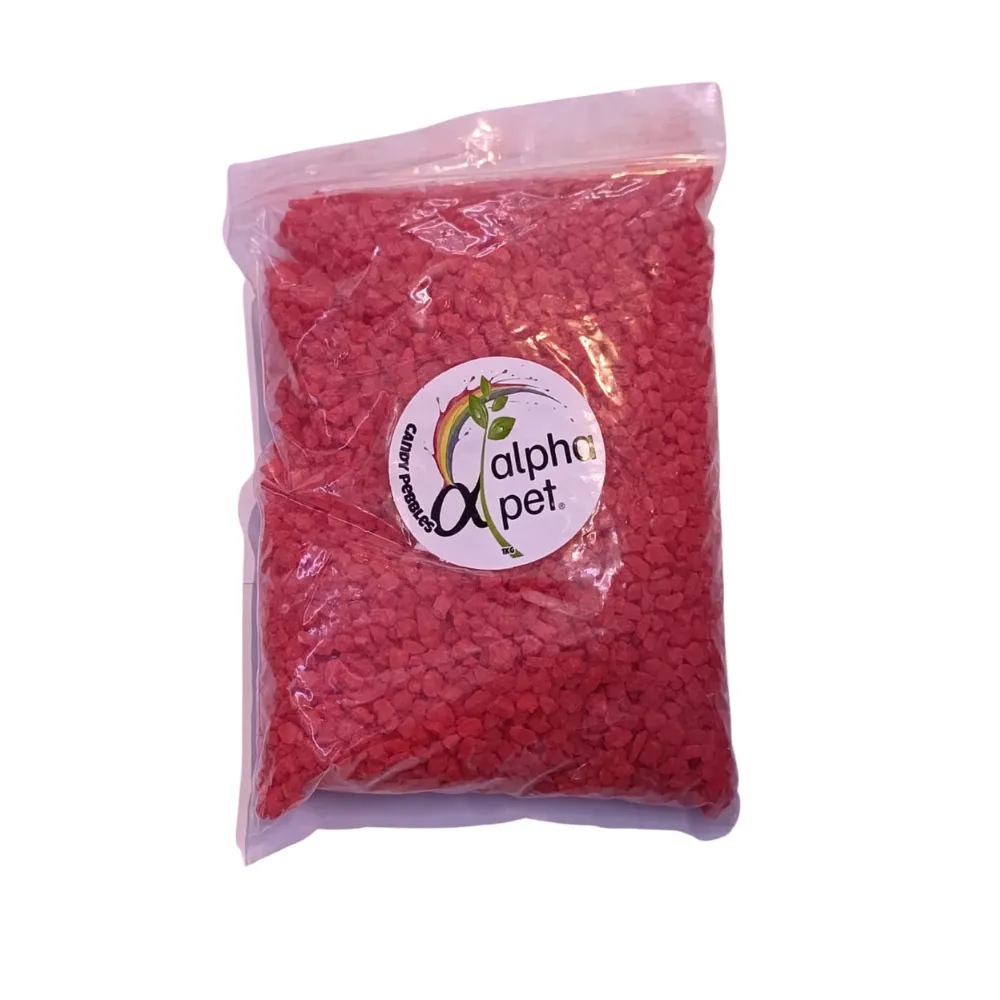 ALPHA PET GRANZA DECORATIVA ROJA X 1KG
