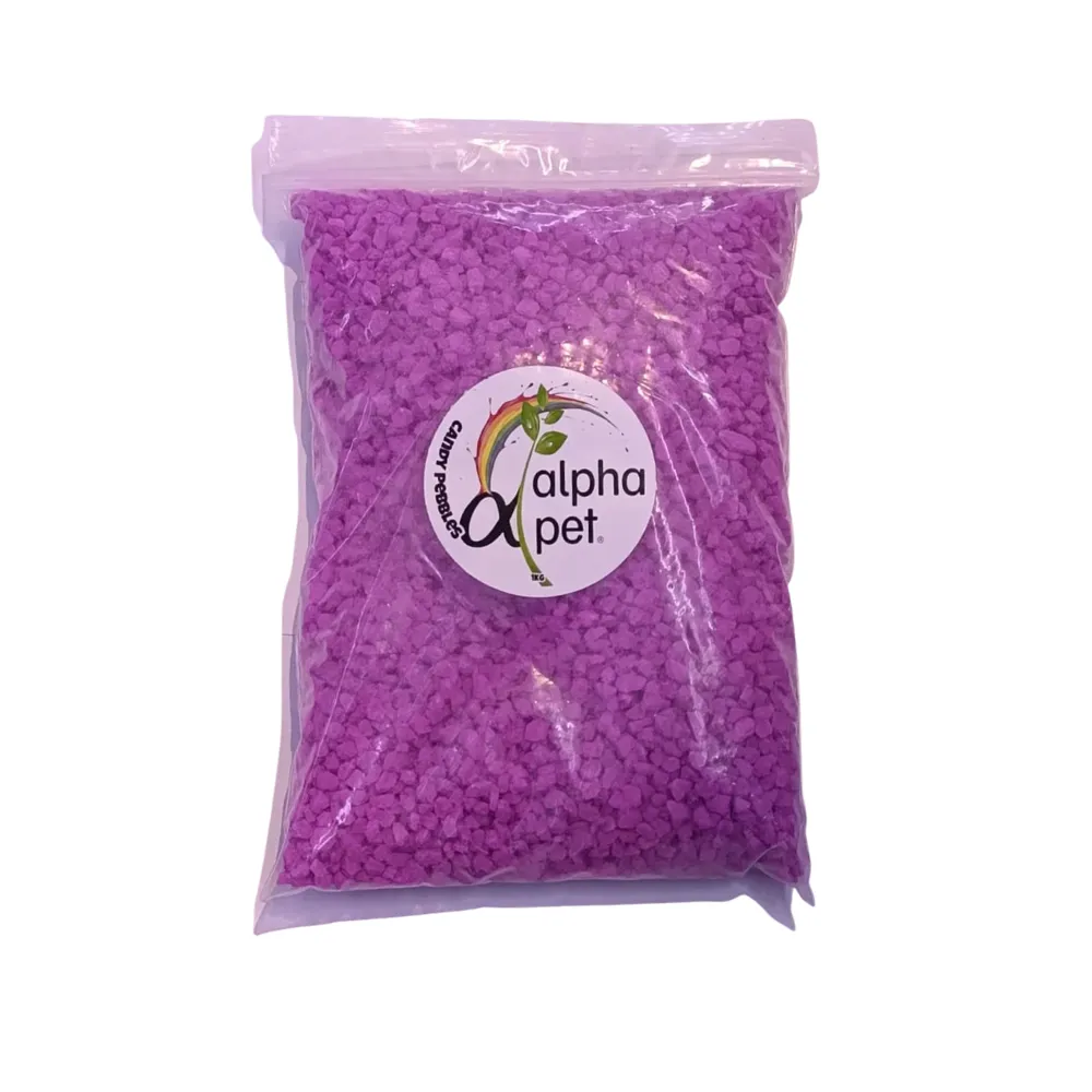 ALPHA PET GRANZA DECORATIVA LILA X 1KG