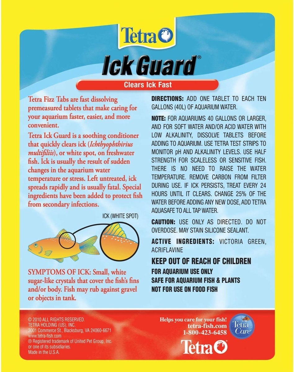 TETRA ICK GUARD X 8 TABLETAS