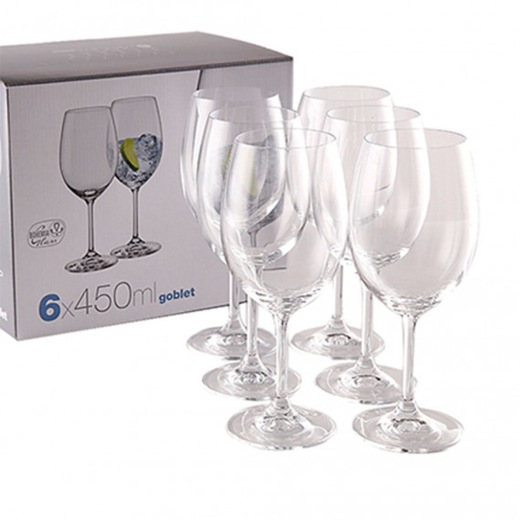 Set X6 Vasos Pub Rigolleau 300 Ml Vidrio Transparente