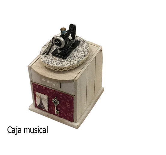 CAJA MUSICAL MAQUINA DE COSER CAJA MUSICAL MAQUINA DE COSER